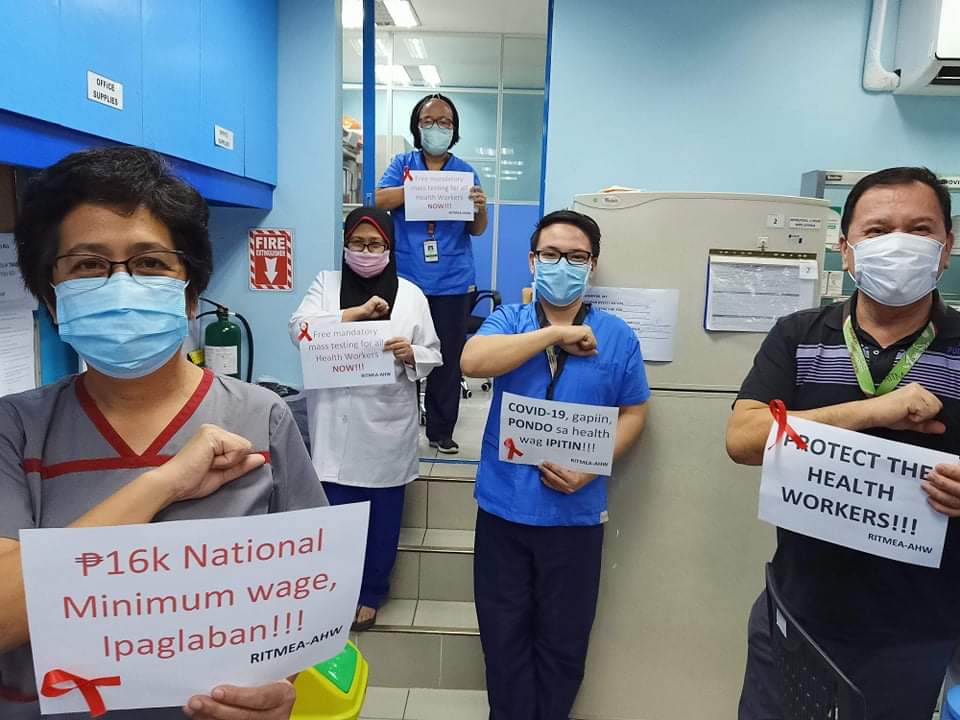 Gezondheidswerkers in de Filipijnen in de frontlinie tegen COVID-19